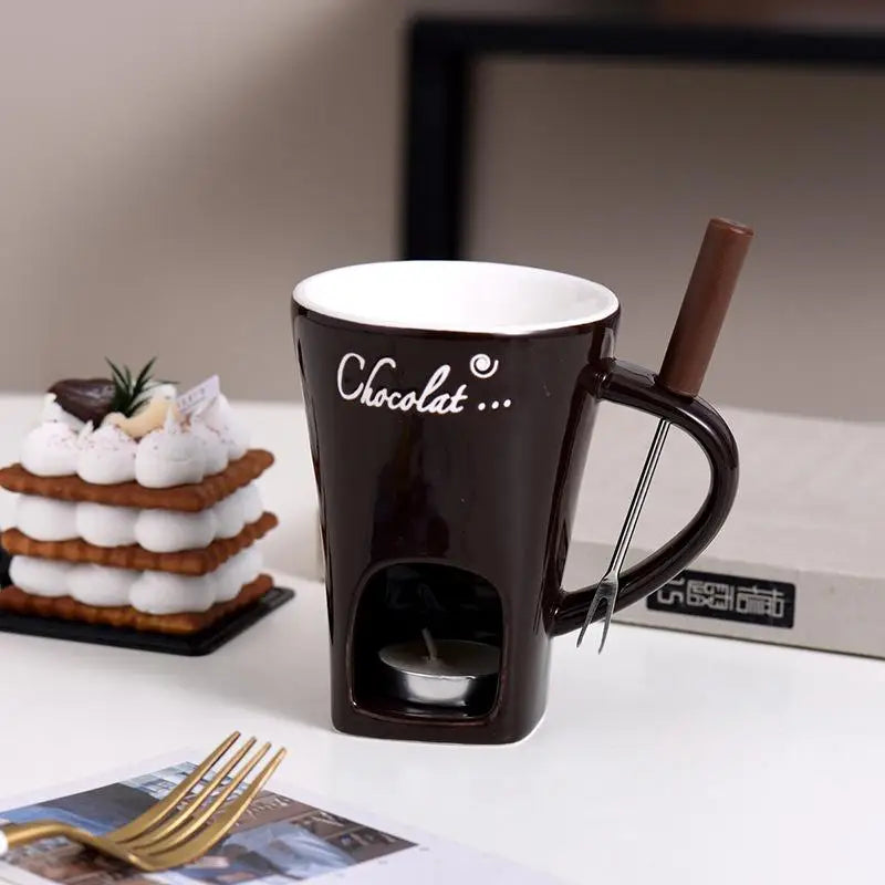 ChocoTaza Deluxe — Fondue de Chocolate para Momentos Dulces y Cálidos ☕💖