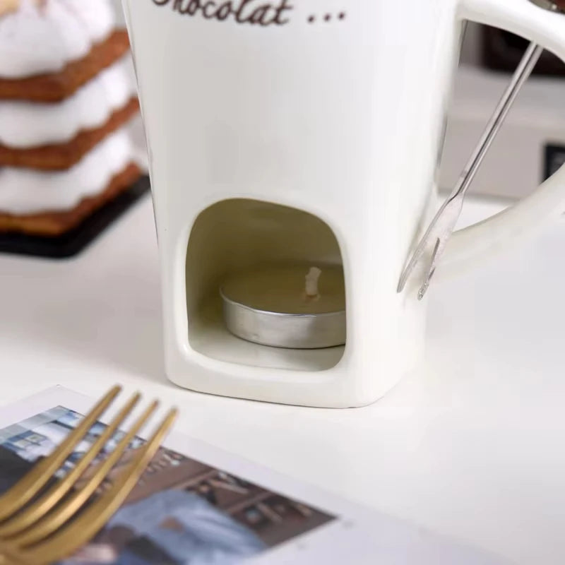 ChocoTaza Deluxe — Fondue de Chocolate para Momentos Dulces y Cálidos ☕💖
