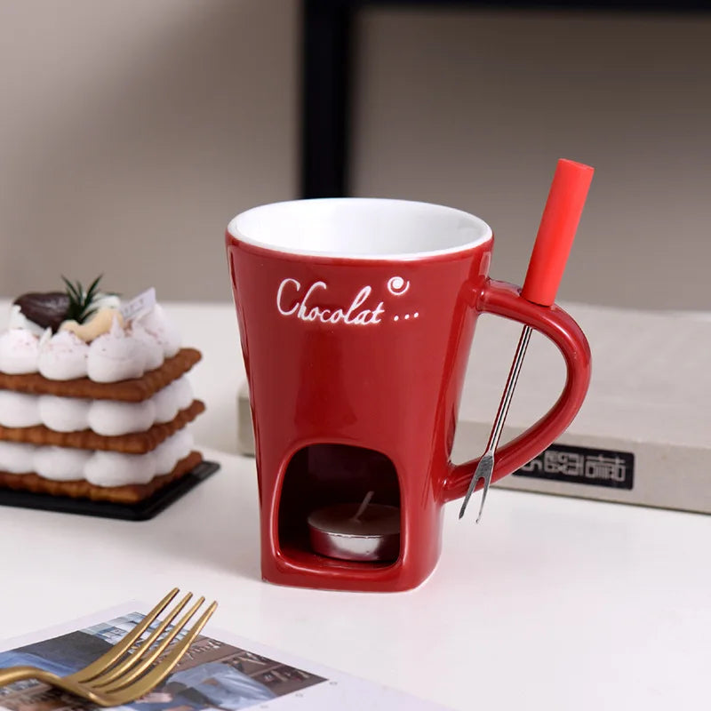 ChocoTaza Deluxe — Fondue de Chocolate para Momentos Dulces y Cálidos ☕💖
