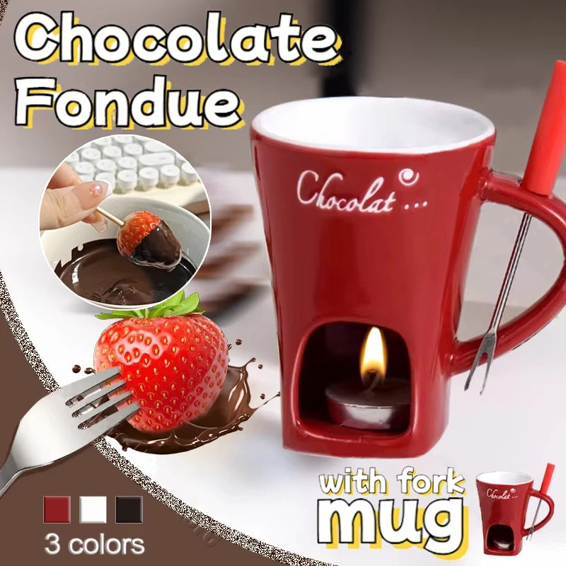 ChocoTaza Deluxe — Fondue de Chocolate para Momentos Dulces y Cálidos ☕💖