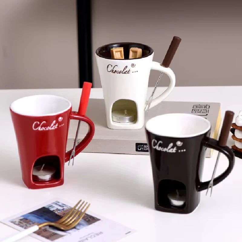 ChocoTaza Deluxe — Fondue de Chocolate para Momentos Dulces y Cálidos ☕💖